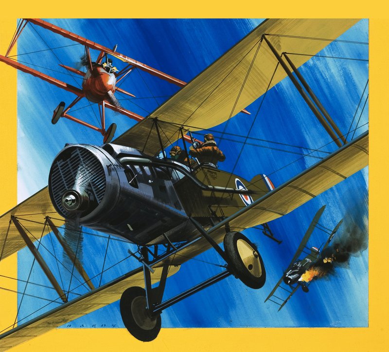 Repülőgépek a múltból: Bristol F2B vadászgép alkotó: Wilf (20th century) Hardy