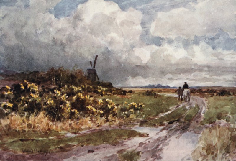 Úton Suttonba (színes litográfia) alkotó: Wilfrid Williams Ball