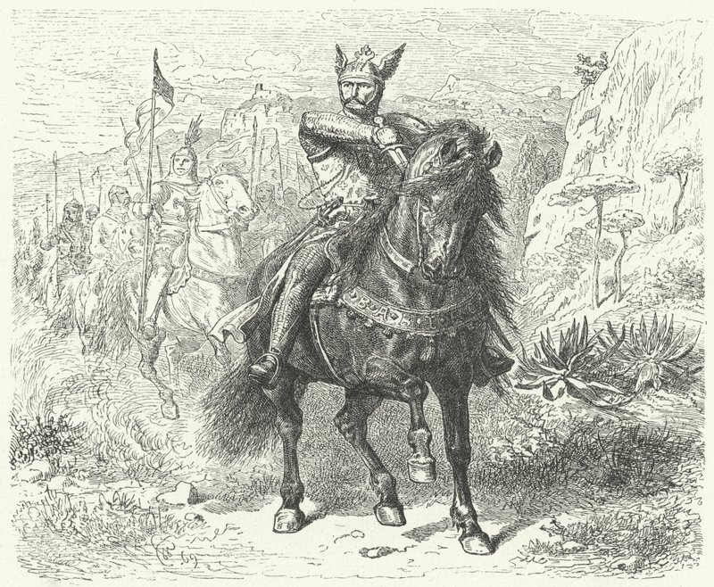 El Cid (metszet) alkotó: Wilhelm Camphausen