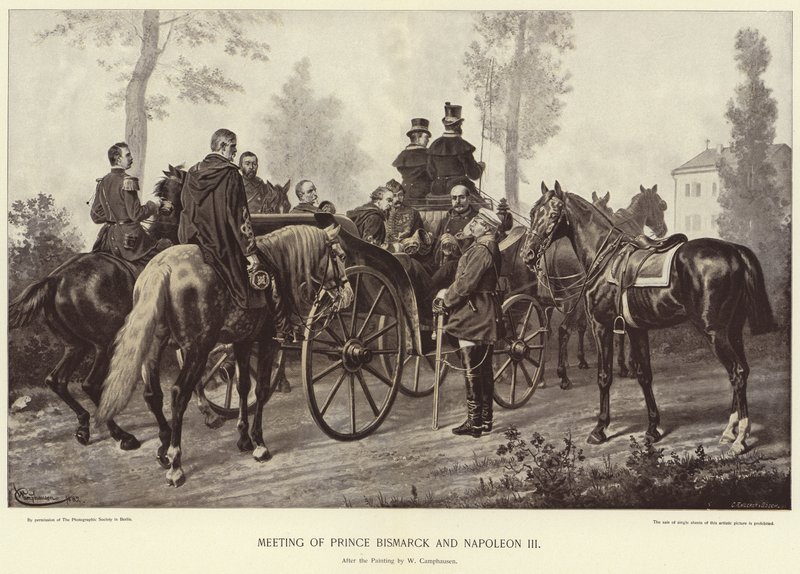 Bismarck herceg és III. Napóleon találkozója alkotó: Wilhelm Camphausen