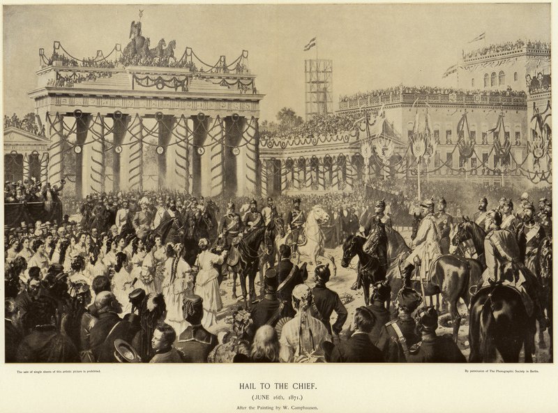 Otto von Bismarck Berlinben 1871-ben alkotó: Wilhelm Camphausen