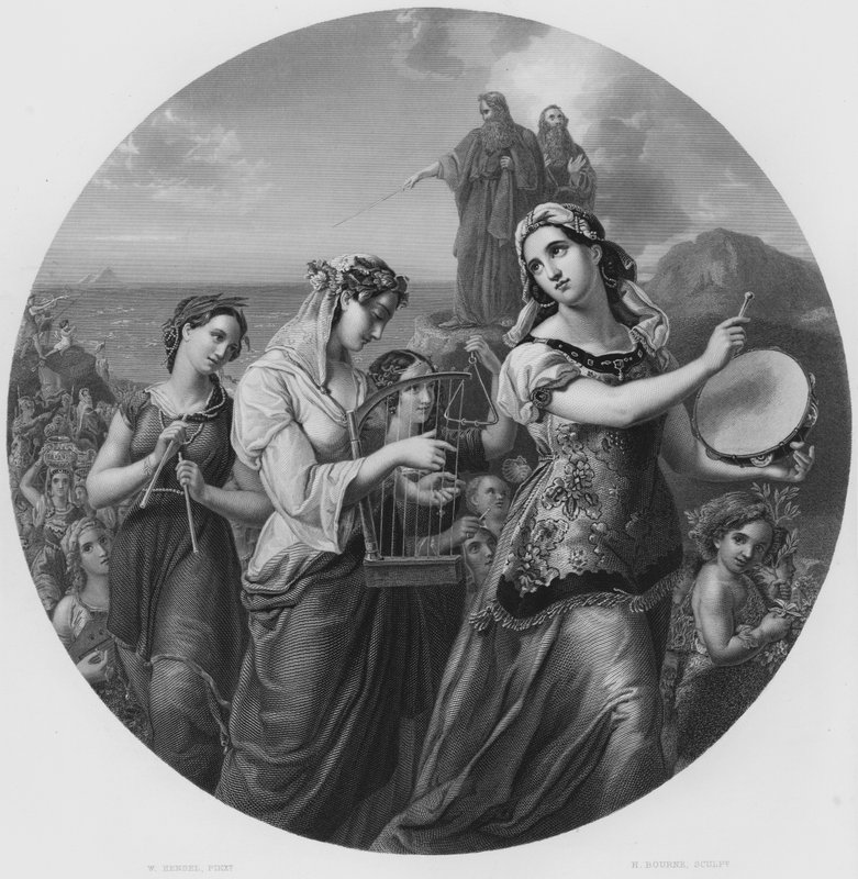 Miriam, a képről a Királyi Gyűjteményben (metszet) alkotó: Wilhelm Hensel