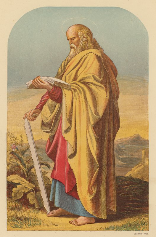 Szent Simon (színes litográfia) alkotó: Wilhelm Kandler