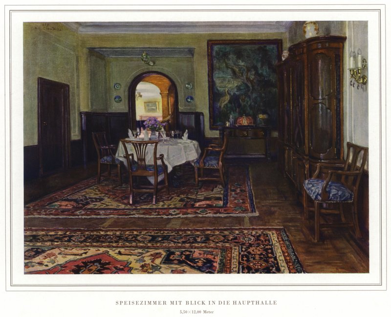 Szőnyeggyártók vállalkozása Koch und Te Kock félhold szőnyeggyára (színes litó) alkotó: Wilhelm Ludwig Heinrich Claudius