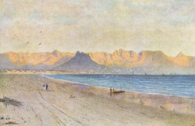 A False Bay fejénél (színes litográfia) alkotó: Wilhelm Westhofen