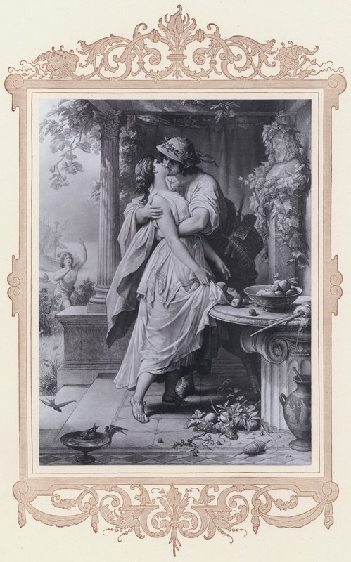 Dora, Alexis és Dora (litho) alkotó: Wilhelm von (after) Kaulbach