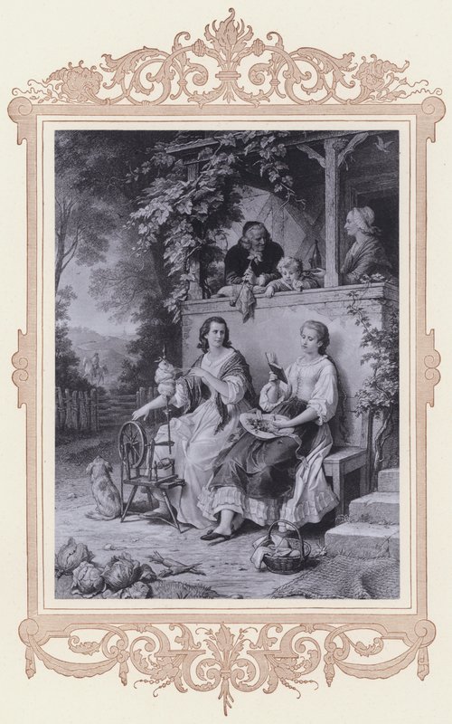 Friederike, igazság és költészet (litho) alkotó: Wilhelm von (after) Kaulbach