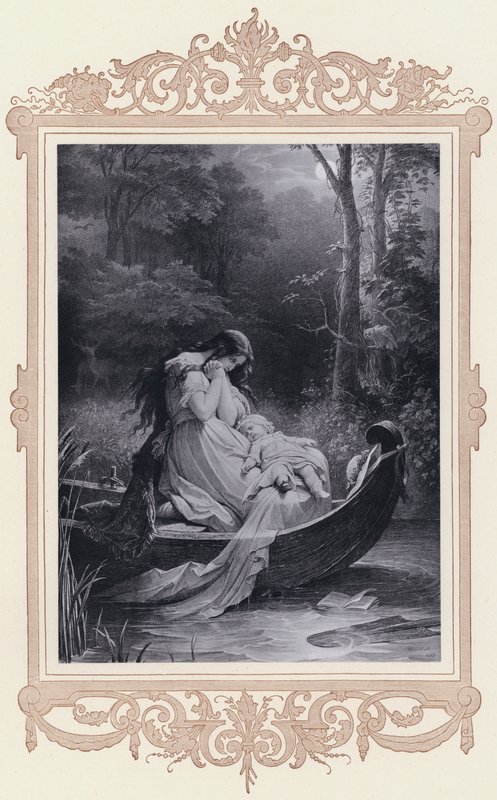 Ottilie, választható affinitások (litho) alkotó: Wilhelm von (after) Kaulbach