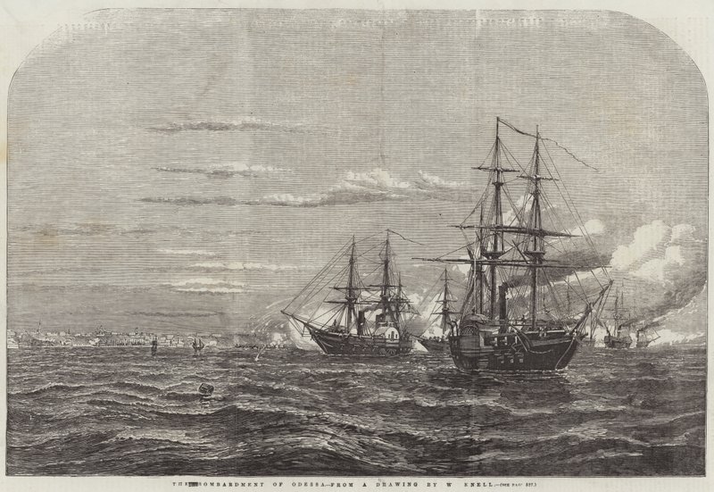 Odessza bombázása alkotó: William Adolphus Knell