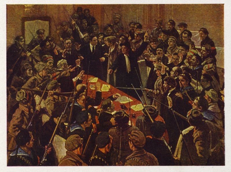 Oroszország Ideiglenes Kormányának letartóztatása, Petrográd, Orosz Forradalom 1917. október 26. alkotó: William B. Webb