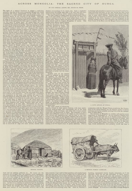 Mongólia-szerte, Ourga szent városa alkotó: William Barnes Wollen