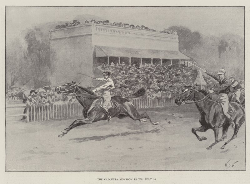 A Calcutta Monsoon Races, július 16 alkotó: William Barnes Wollen
