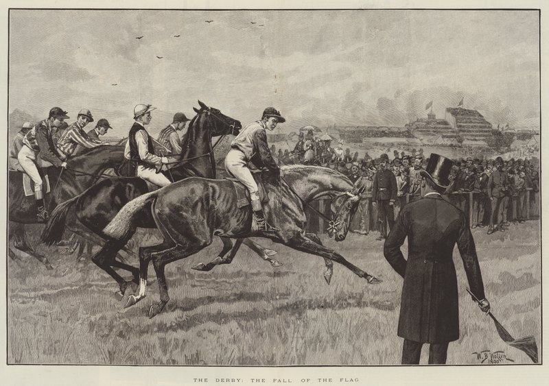 A derbi, a zászló esése alkotó: William Barnes Wollen