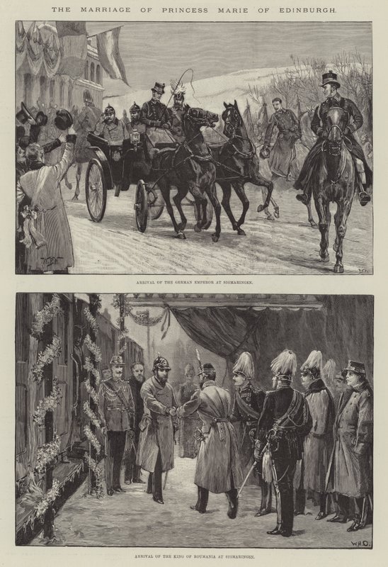 Mária edinburghi hercegnő házassága alkotó: William Barnes Wollen