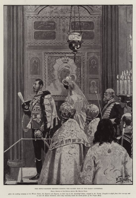 Miklós orosz cár esküvője alkotó: William Barnes Wollen