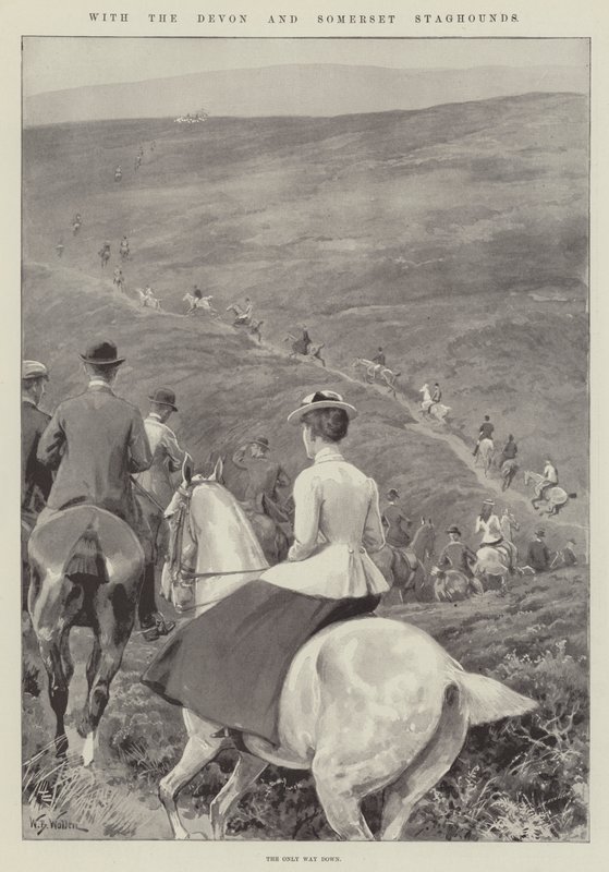 A Devon és Somerset Staghounds alkotó: William Barnes Wollen