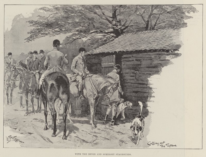 A Devon és Somerset Staghounds alkotó: William Barnes Wollen