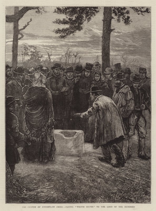 Knightlow Cross szokása, Wroth ezüstöt fizet a Száz Urának alkotó: William Bazett Murray