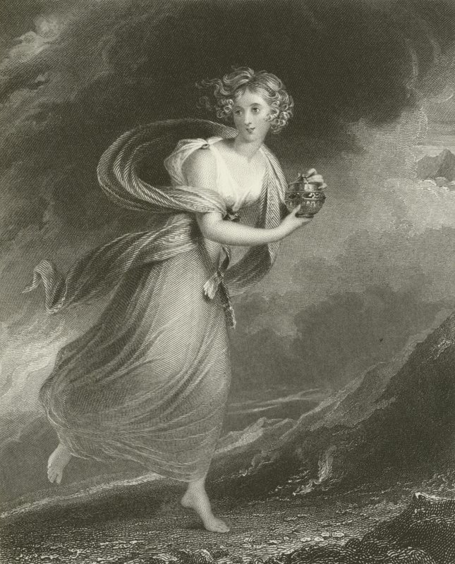 Psyche, visszatérve a Plútó birodalmából alkotó: William Beechey