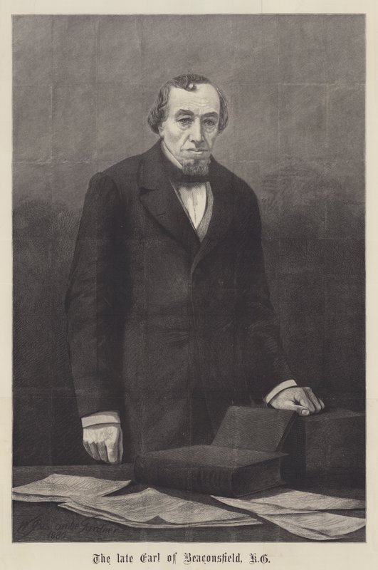 Beaconsfield néhai grófja, KG alkotó: William Biscombe Gardner