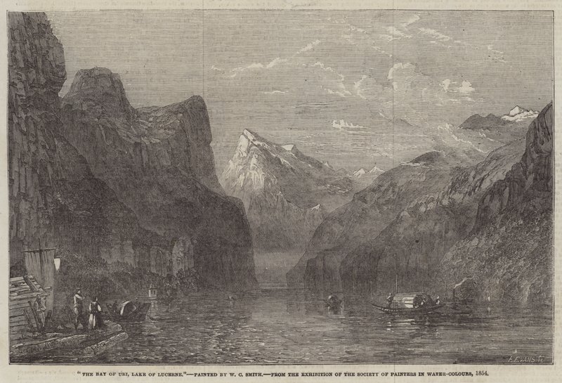 Az Uráni öböl, a Luzerni-tó alkotó: William C. Smith