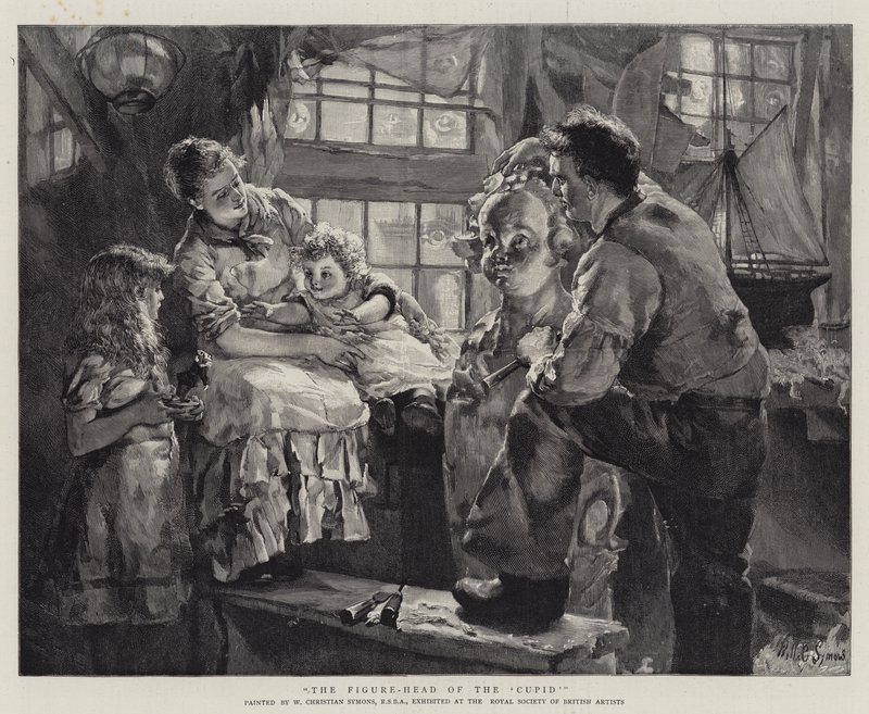 Az Ámor figurája-feje alkotó: William Christian Symons