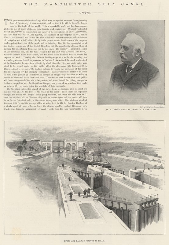 A manchesteri hajócsatorna alkotó: William Crimea Simpson