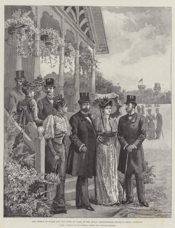 A walesi herceg és a yorki herceg a Royal Agricultural Society