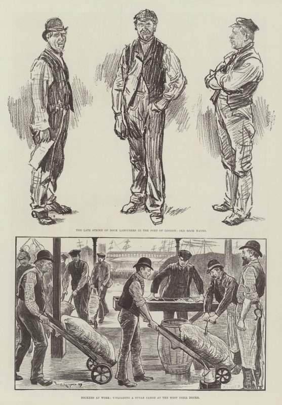 1889-es londoni dokksztrájk alkotó: William Douglas Almond