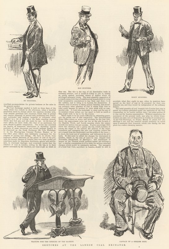 Vázlatok a londoni széntőzsdén alkotó: William Douglas Almond