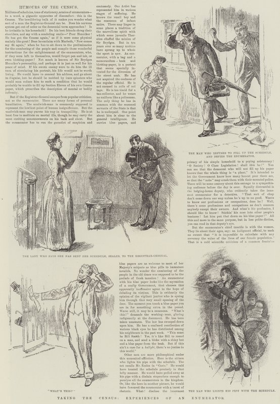 A népszámlálás készítése, egy számláló tapasztalatai alkotó: William Douglas Almond