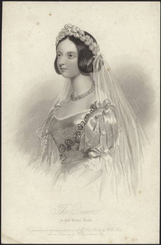 Viktória királynő menyasszonyi ruhájában alkotó: William Drummond