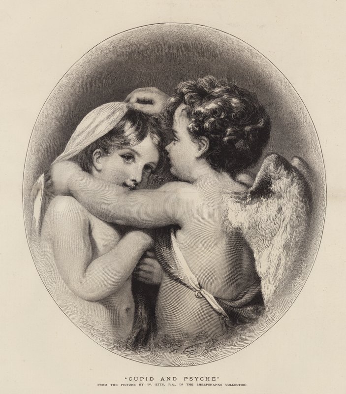 Ámor és Psyche alkotó: William Etty
