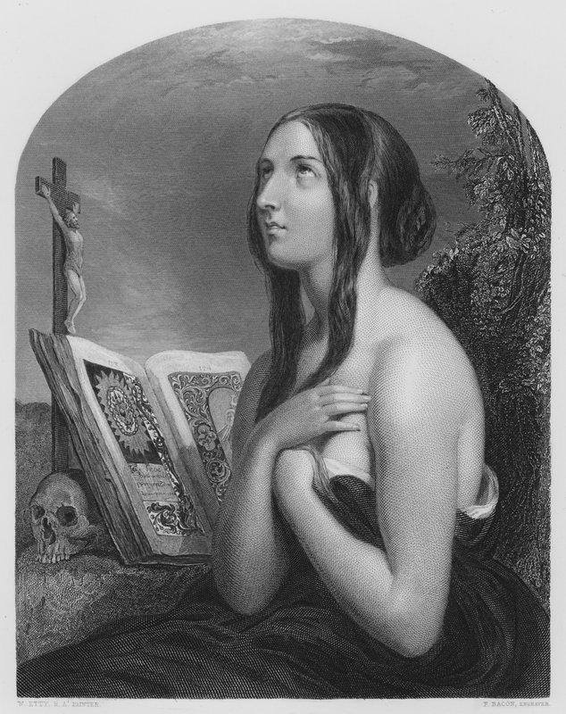 A bűnbánó, a Vernon Gallery képéről alkotó: William Etty