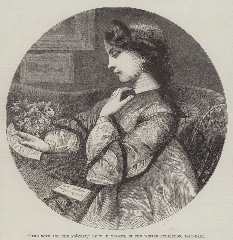 A Jegyzet és a Nosegay alkotó: William Frederick Yeames