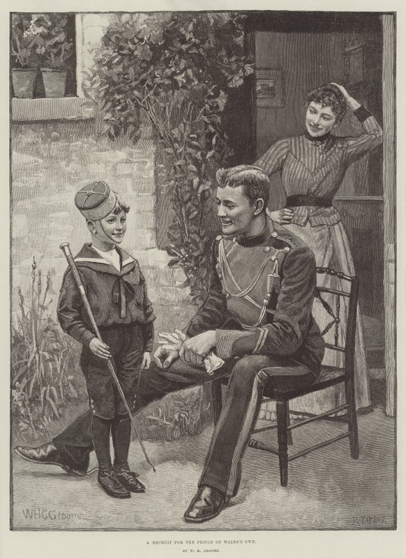 Toborzó a walesi herceghez alkotó: William Henry Charles Groome