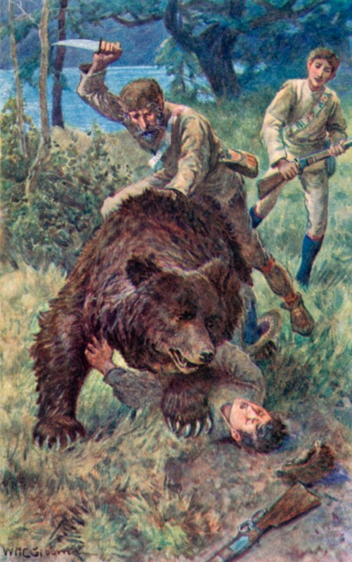 Az öreg Jake felugrott a medvére, és hazahajtotta éles kését alkotó: William Henry Charles Groome