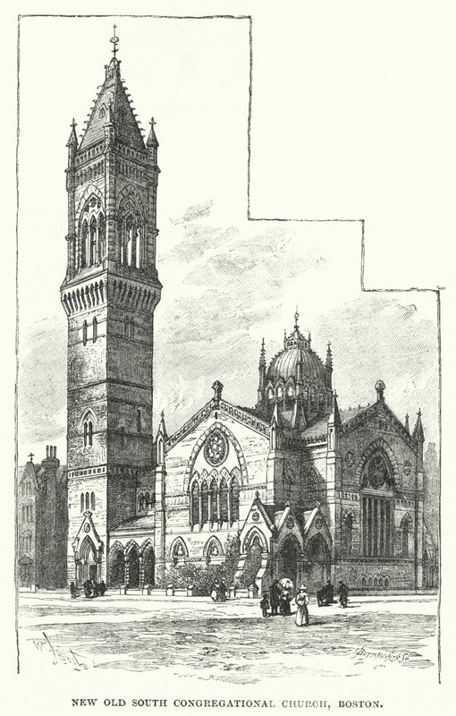 New Old South Congregational Church, Boston alkotó: William Henry James after Boot