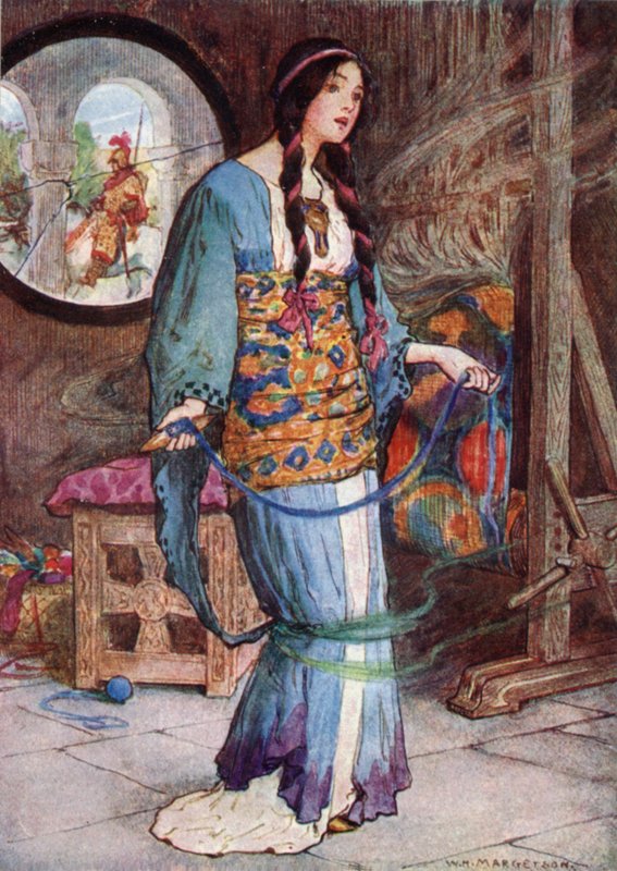 Shalott hölgye alkotó: after William Henry Margetson