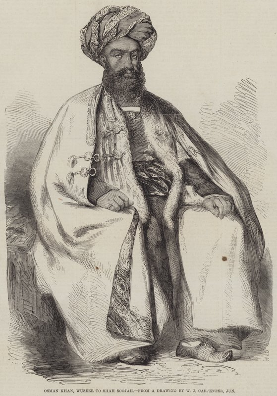 Osman Khan, Wuzeer Shah Soojahnak. alkotó: William Carpenter
