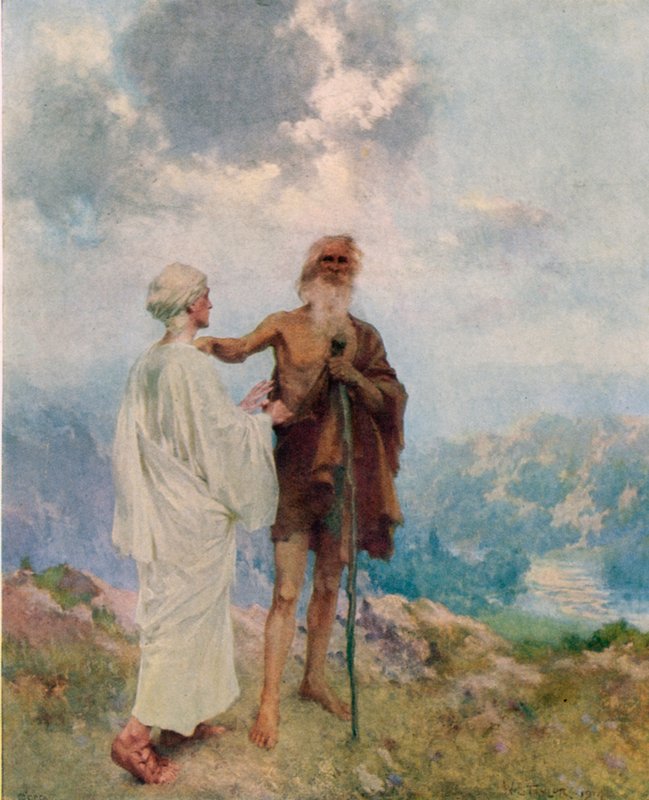 Illés és Elizeus elválása alkotó: William Ladd Taylor