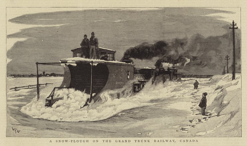 Egy hóeke a Grand Trunk Railway-n, Kanada alkotó: William Lionel Wyllie