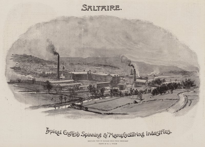 Reklám, Saltaire alkotó: William Lionel Wyllie