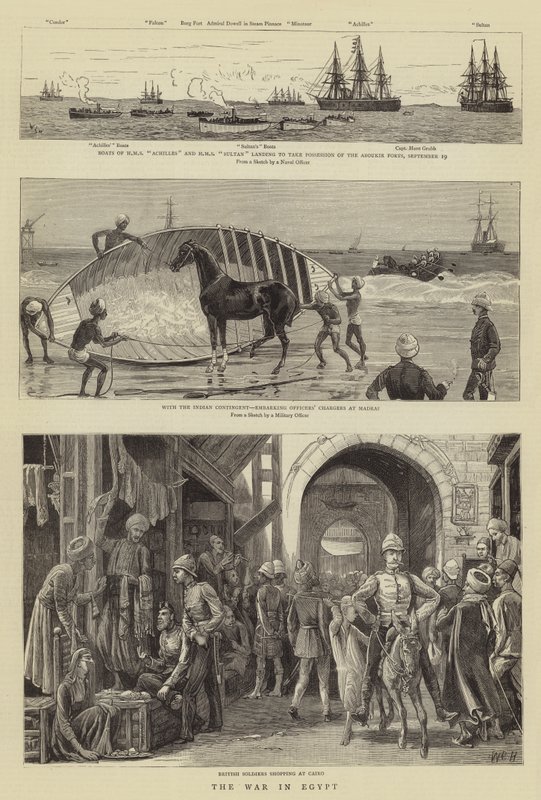 A háború Egyiptomban alkotó: William Lionel Wyllie