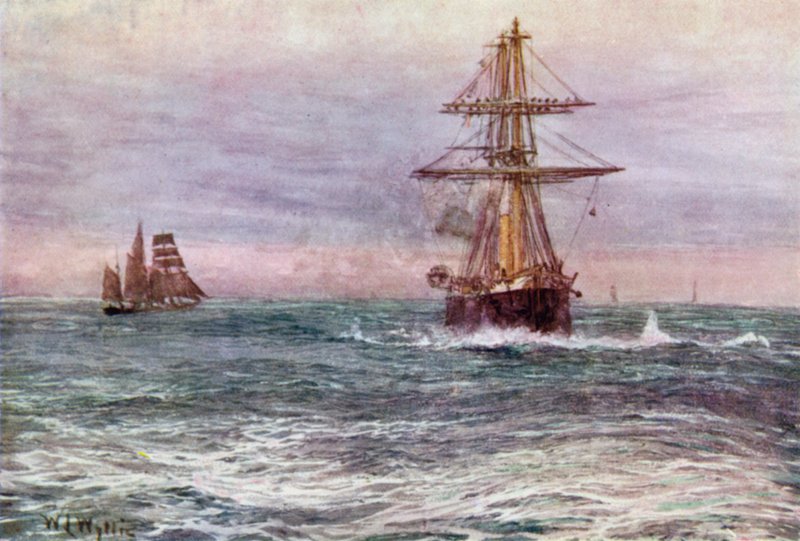 A régi "legyőzhetetlen", 1872 alkotó: William Lionel Wyllie