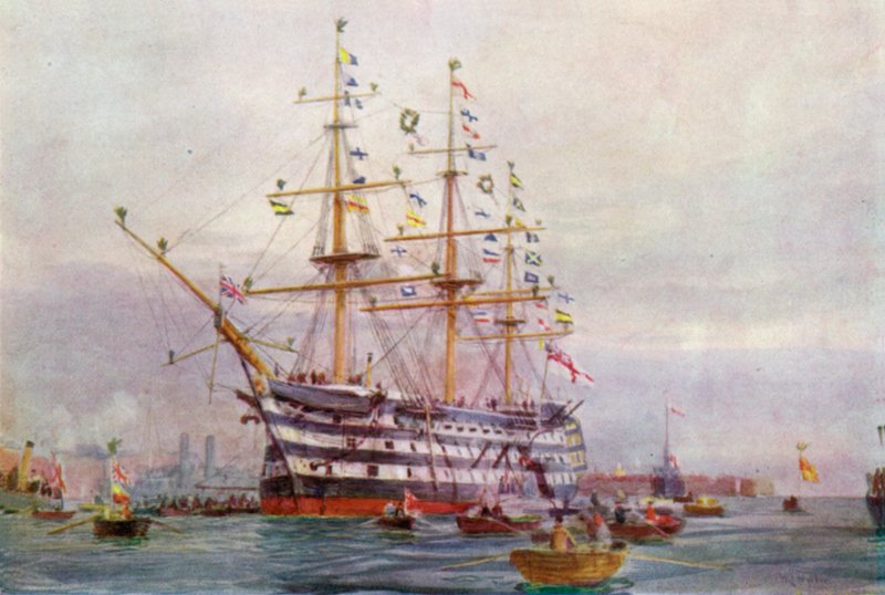 Trafalgar évfordulója alkotó: William Lionel Wyllie
