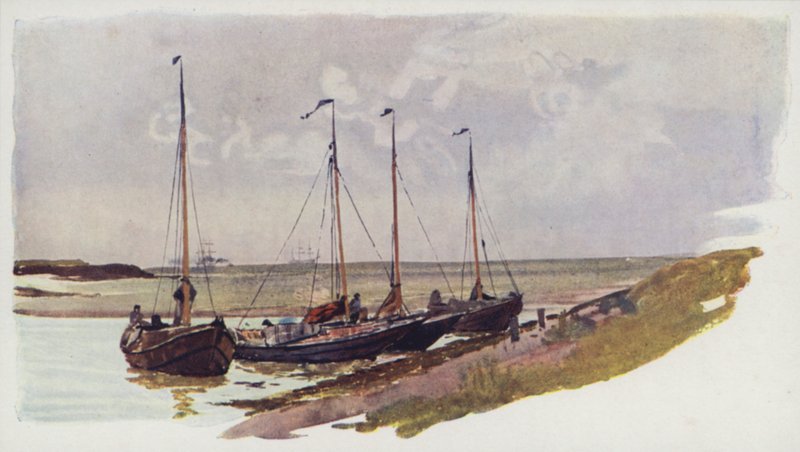 Holland kagylóhajók Flushingban alkotó: William Lionel Wyllie