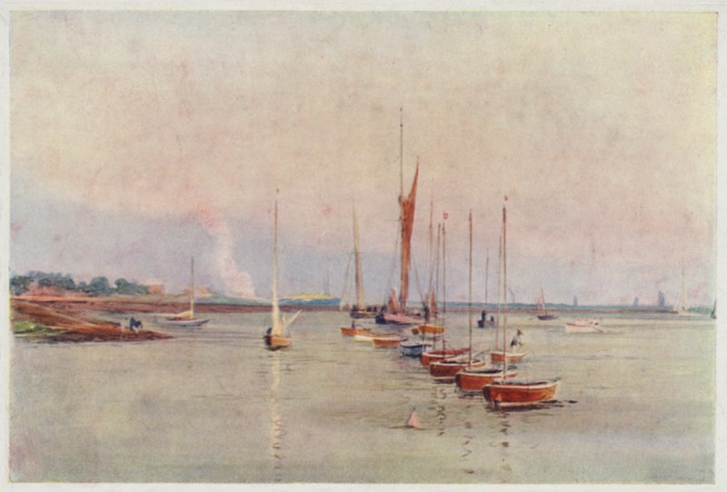 Kittiwakes a kikötőhelyükön alkotó: William Lionel Wyllie