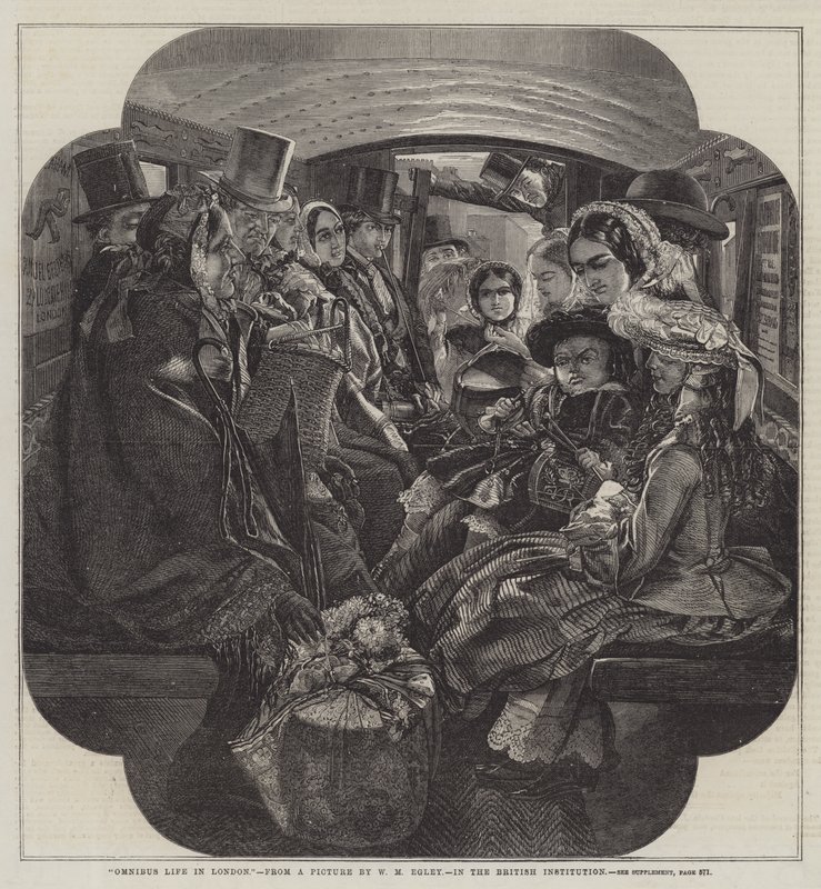 Omnibus élet Londonban alkotó: William Maw Egley