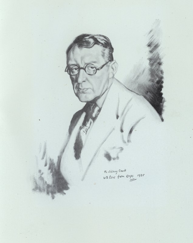 Sidney Dark, angol író, 1925 alkotó: William Orpen